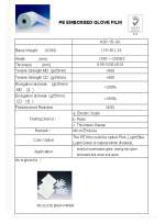 PE Embossed Glove Film